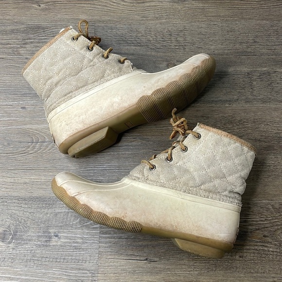 Sperry Women’s Wool Linen Duck Boot, size 9 - Picture 1 of 11